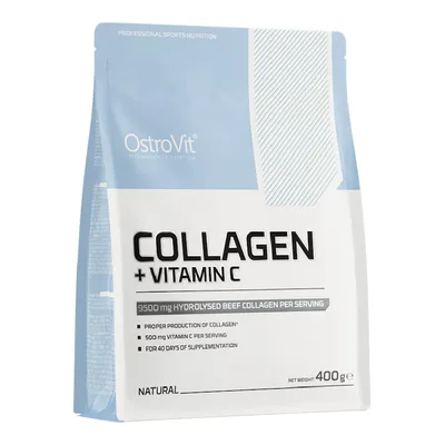 Colagen cu Vitamina C, Natural, 400 g, OstroVit