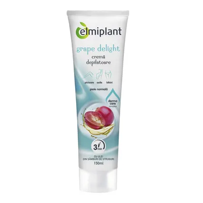 Crema depilatoare piele normala Grape Delight, 150 ml, Elmiplant