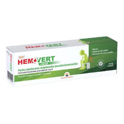 Hemovert Crema, 40ml, Sun Wave Pharma