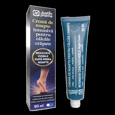 Crema de noapte pentru calcaie crapate 50ml, Justin Pharma
