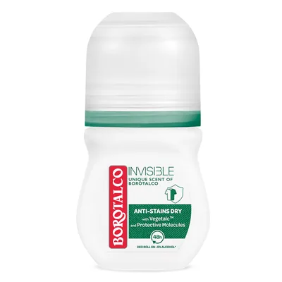 Deodorant Roll-On Invisible, 50 ml, Borotalco