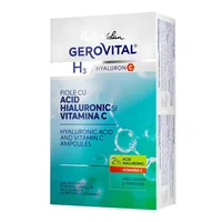 Fiole cu acid hialuronic si vitamina C H3 Hyaluronic C, 10*2 ml, Gerovital