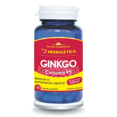 Gingko Curcumin95, 120 capsule, Herbagetica