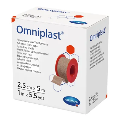 Plasture textil Omniplast, 5 cm*5 m, 1 rola, Hartmann