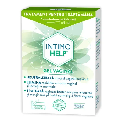 Gel vaginal Intimohelp, 7 canule x 5 ml, Zdrovit