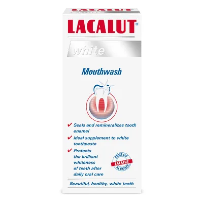 Apa de gura White Antiplaque, 300ml, Lacalut