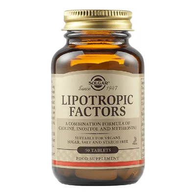 Factori Lipotropici, 50 tablete, Solgar