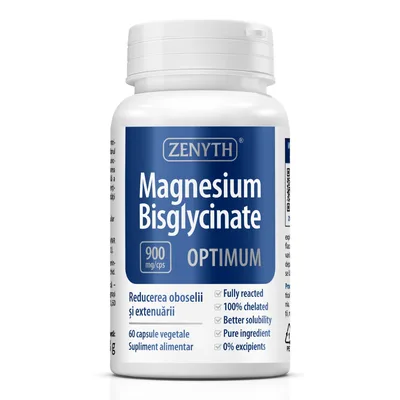 Magneziu Bisglicinat Optimum, 60 capsule, Zenyth