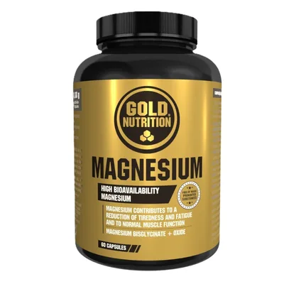 Magneziu 600mg, 60 capsule vegetale, Gold Nutrition