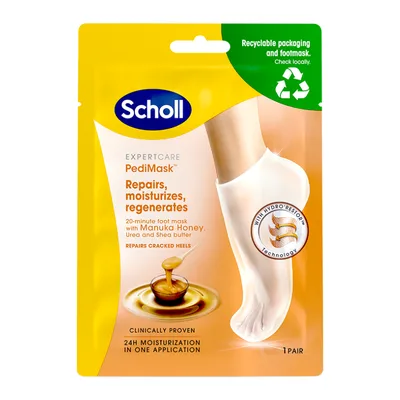Masca pentru calcaie crapate cu miere de Manuka, 1 pereche, Scholl
