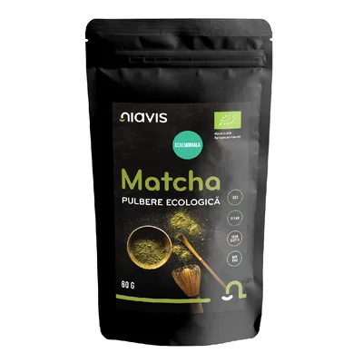 Matcha Pulbere ecologica, 60g, Niavis
