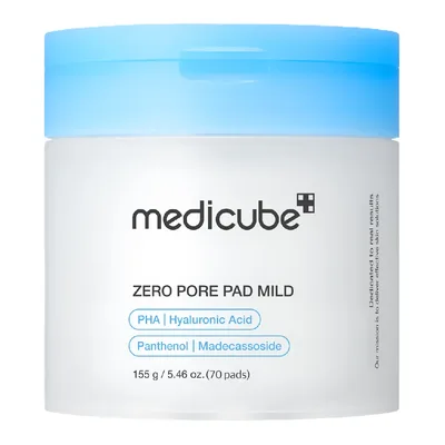 Dischete exfoliante Zero Pore Pad Mild, 70 bucati, Medicube