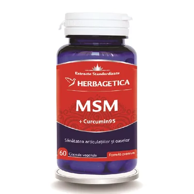 MSM + Curcumin95, 120 capsule, Herbagetica