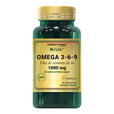 Omega 3-6-9, 1000 mg, 30 capsule, Cosmo Pharm