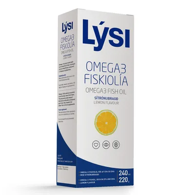 Ulei pur de peste cu aroma naturala de lamaie Omega 3, 240 ml, Lysi