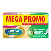Crema adeziva pentru proteza dentara Max Fixare + Mentol Corega, 40 g, Haleon
