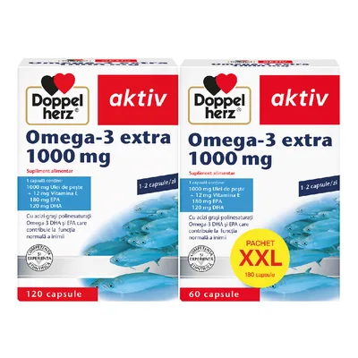 Omega 3 extra 1000 mg, 60 capsule, Doppelherz