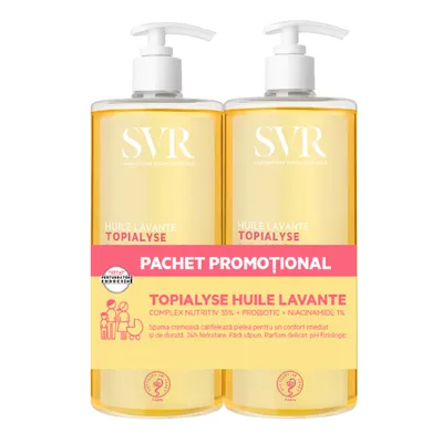 Ulei micelar lavant pentru fata si corp Topialyse, 400 ml, SVR