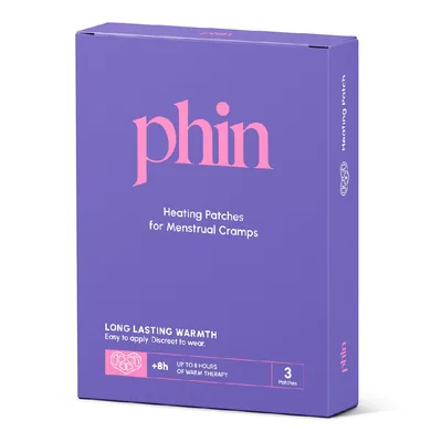 Plasturi termici menstruali, 3 bucati, Phin