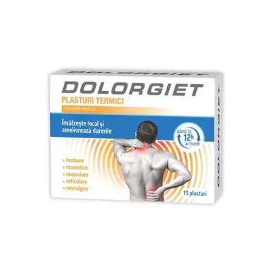 Dolorgiet plasturi termici, 10 bucati, Zdrovit