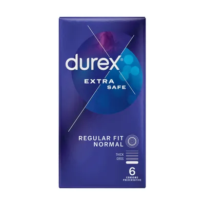 Prezervative Extra Safe, 12 bucati, Durex