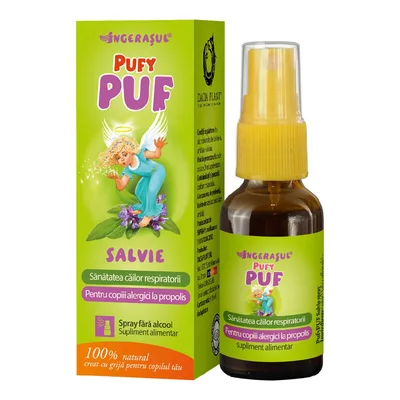 Spray cu Salvie PufyPuf, 20 ml, Dacia Plant