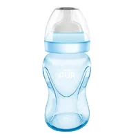 Biberon cu gura larga albastru +6luni, 250ml, PUR