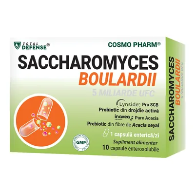 Saccharomyces boulardii 5 miliarde UFC, 10 capsule, Cosmo Pharm