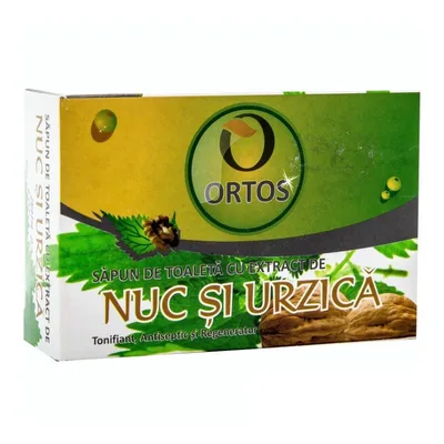 Sapun cu extract de nuc si urzica 100g, Ortos