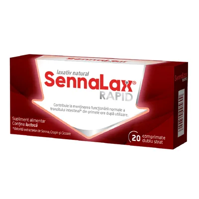 Sennalax Rapid, 20 comprimate, Biofarm