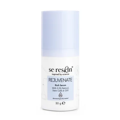 Serum cu retinol, coenzima Q10 si celule stem Rejuvenate, 30g, Se:Reskin