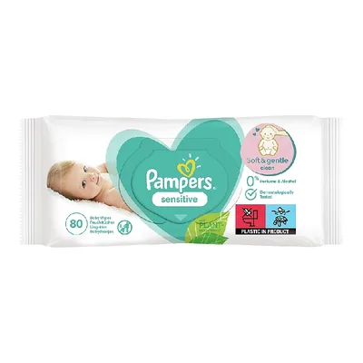 Servetele umede Sensitive, 320 bucati, Pampers