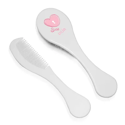Set perie si pieptene roz, 1 bucata, PUR