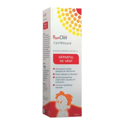 Spuma pentru varsat de vant Poxclin, 100 ml, Viva Pharma