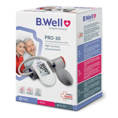 Tensiometru pentru brat semi-automatic manseta marimea M PRO-30, 1 bucata, B.Well