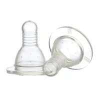Set 2 tetina silicon 0+ Baby, 2 bucati, Minut