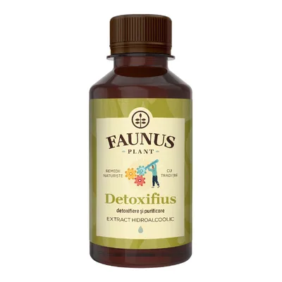 Tinctura Detoxifius pentru detoxifiere si sanatatea pielii, 200 ml, Faunus Plant
