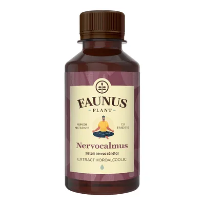 Tinctura Nervocalmus pentru relaxare si echilibru emotional, 200 ml, Faunus Plant