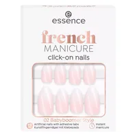 Unghii false French Manicure Click-On, 02 Babyboomer Style, 12 bucati, Essence