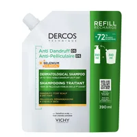 Rezerva sampon anti-matreata pentru par uscat Dercos, 390 ml, Vichy