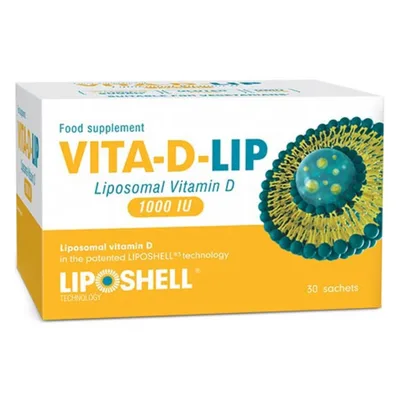 Vitamina D Lipozomala 1000UI, 30 plicuri, Liposhell